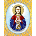 Схема для вышивания бисером А-СТРОЧКА "Икона Божией Матери Помощница в родах" 